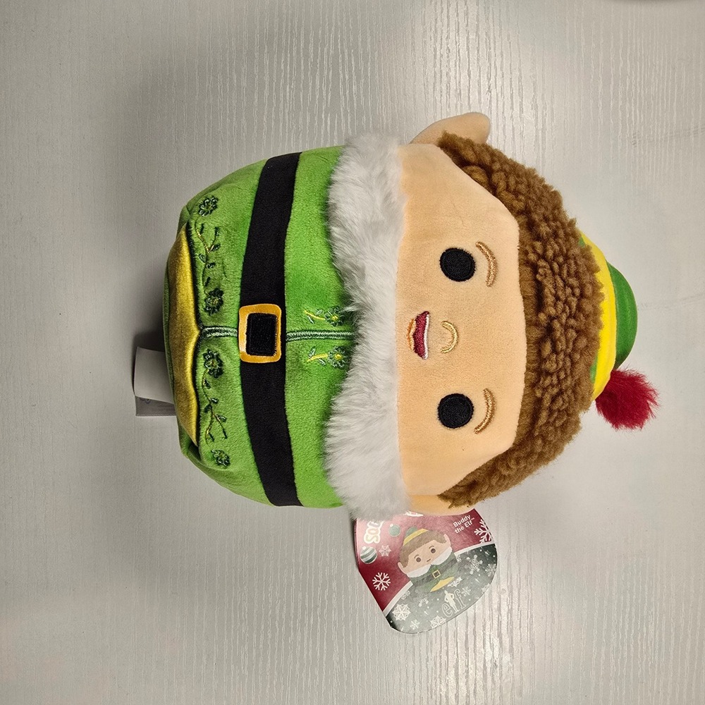 Squishmallows Buddy the Elf Plush Toy Stuffed Animal Holiday Christmas
